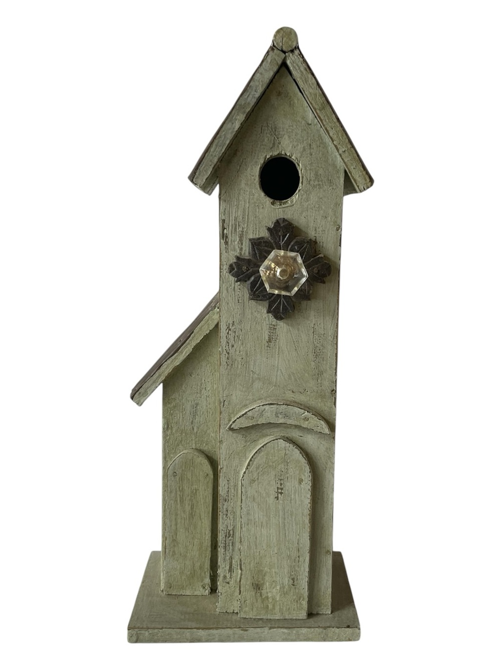 Rustic Green Decorative Wooden Birdhouse
